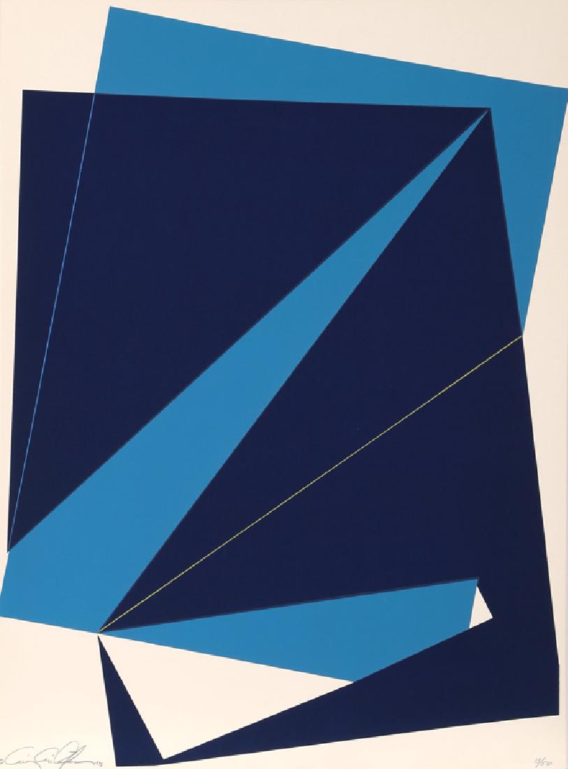Cris Cristofaro, Untitled - Navy and Blue Rectangles, (1 of 1)