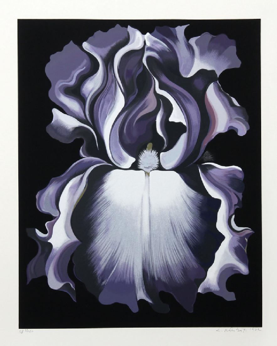 Lowell Blair Nesbitt, White and Violet Iris, Serigraph (1 of 1)