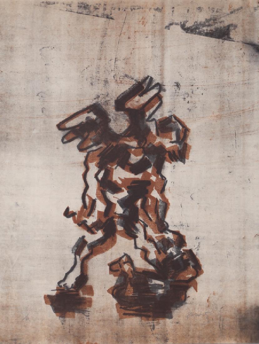 Jacques Lipchitz, Sacrifice of Isaac, Lithograph: Artist: Jacques Lipchitz, Lithuanian (1891 - 1973) Title: Sacrifice of Isaac Year: 1968 Medium: Lithograph, signed and numbered in pencil Edition: 60 Size: 28 in. x 22 in. (71.12 cm x 55.88 cm)