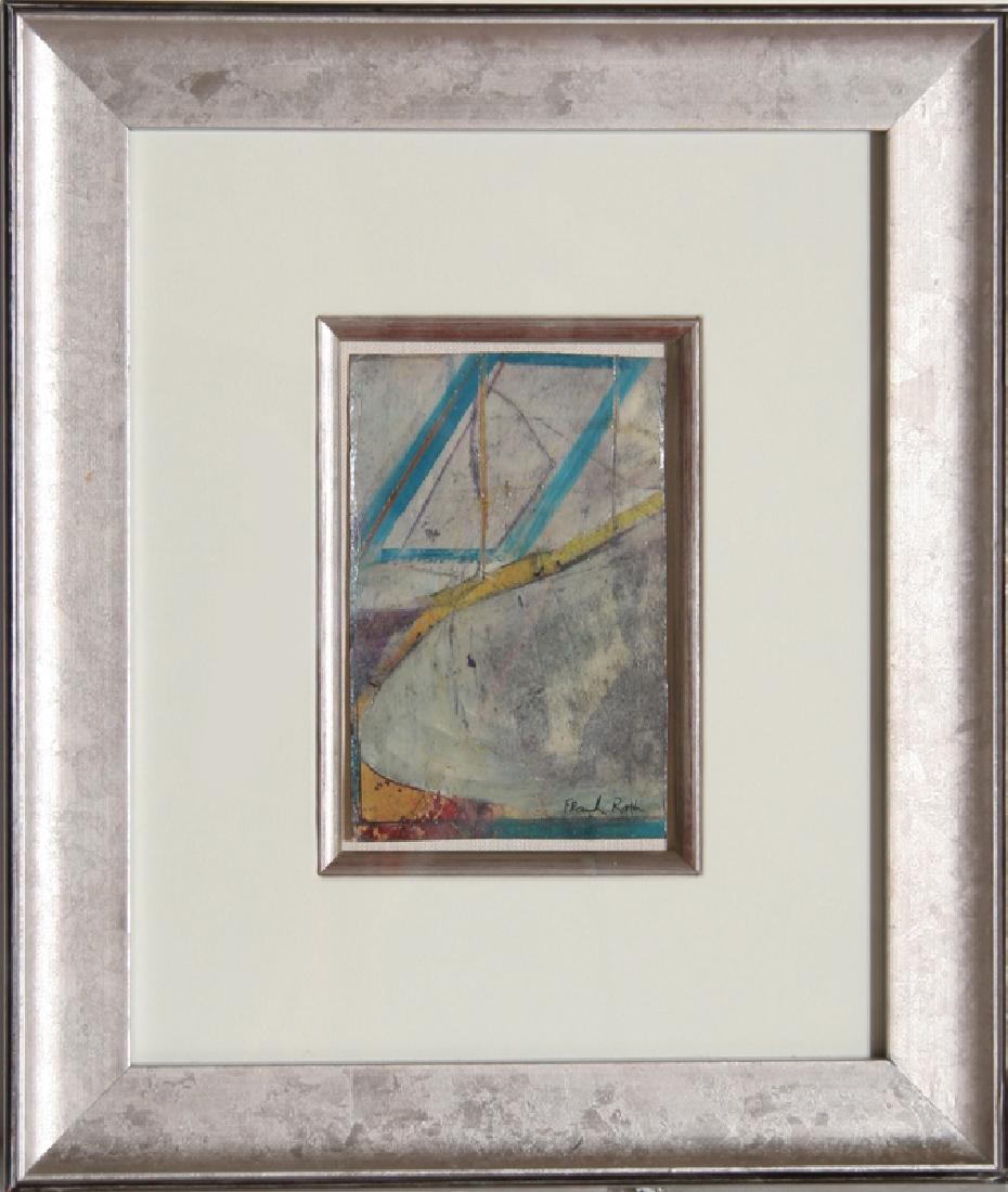 Frank Roth, Untitled II, Oil Painting: Artist: Frank Roth, American (1936 - ) Title: Untitled II Year: 1960 Medium: Oil on Paper, Signed Size: 6.25 in. x 4 in. (15.88 cm x 10.16 cm) Frame Size: 15 x 12.5 inches