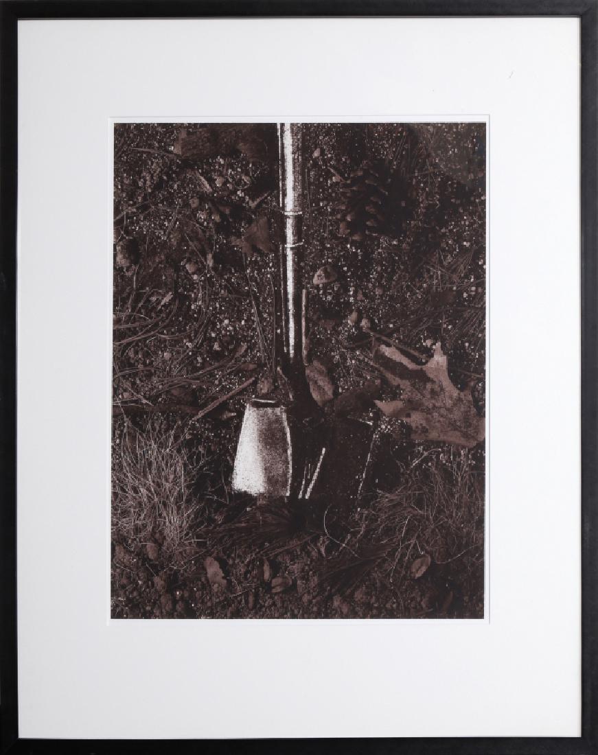 Vik Muniz, Groundbreaking (Shovel), Iris Inkjet Print: Artist: Vik Muniz, Brazilian/American (1961 - ) Title: Groundbreaking (Shovel) Year: 1999 Medium: Iris Inkjet Print, signed and numbered in pencil Edition: 2/50 Size: 25 x 20 in. Frame Size: 32 x 24 i