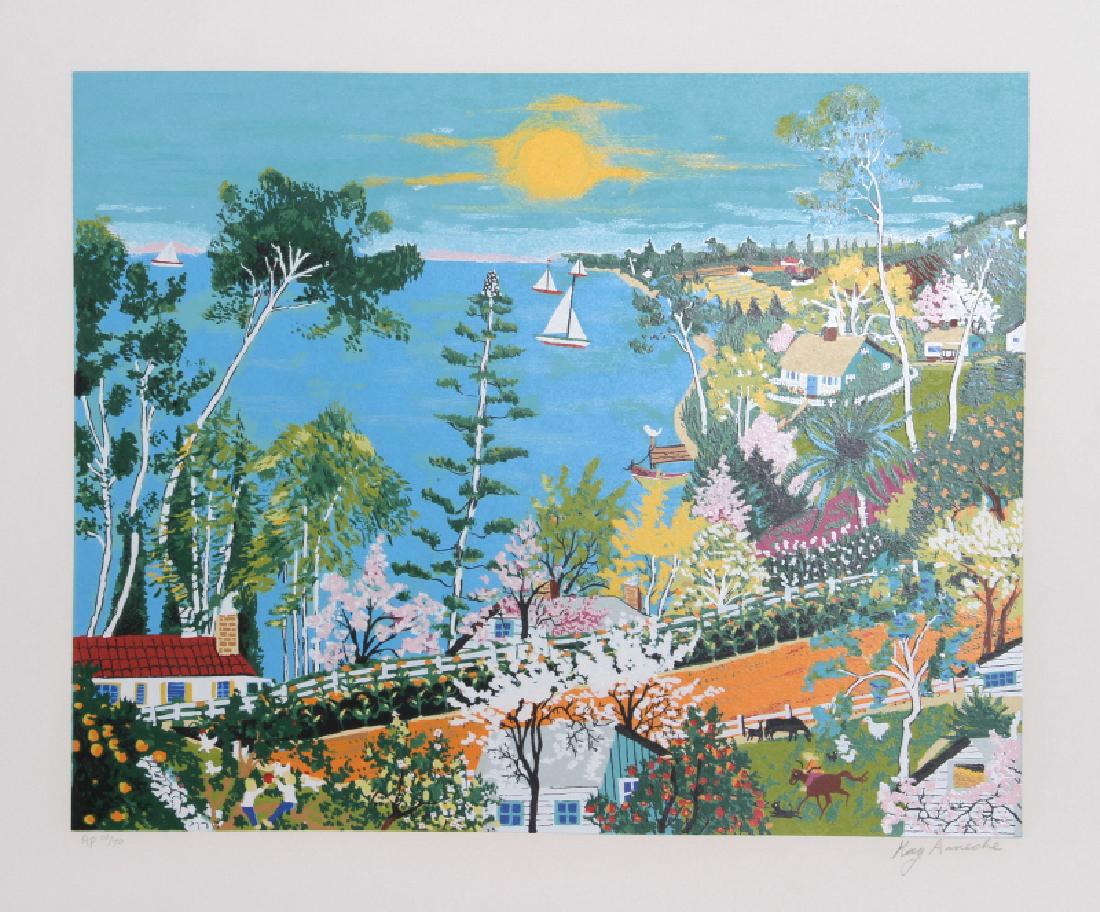Kay Ameche, Pacific Coast Highway, Serigraph (1 of 1)