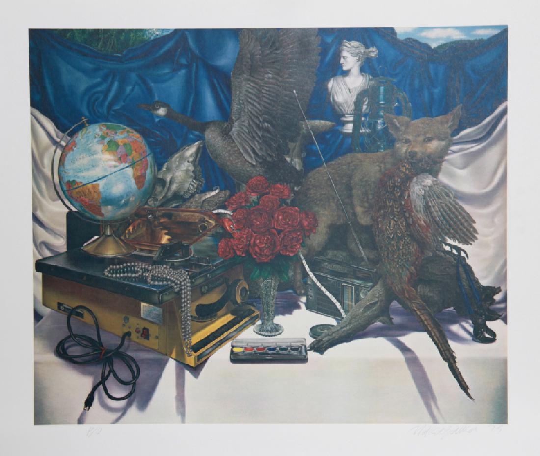 Naoto Nakagawa, Flight, Lithograph: Artist: Naoto Nakagawa Title: Flight Year: 1979 Medium: Lithograph, signed and numbered in pencil Edition: AP Image Size: 18 x 21.5 inches Size: 21 in. x 28 in. (53.34 cm x 71.12 cm)