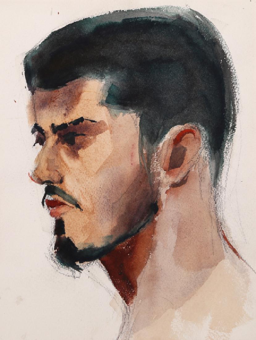 Eve Nethercott, Portrait of Man with Beard (P2.64), (1 of 2)