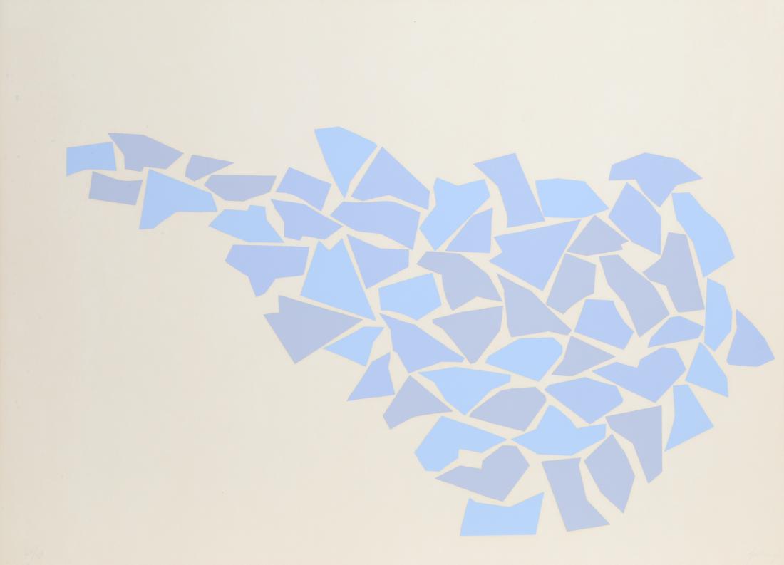 Robert Goodnough, Untitled - Blue, Screenprint, (1 of 1)