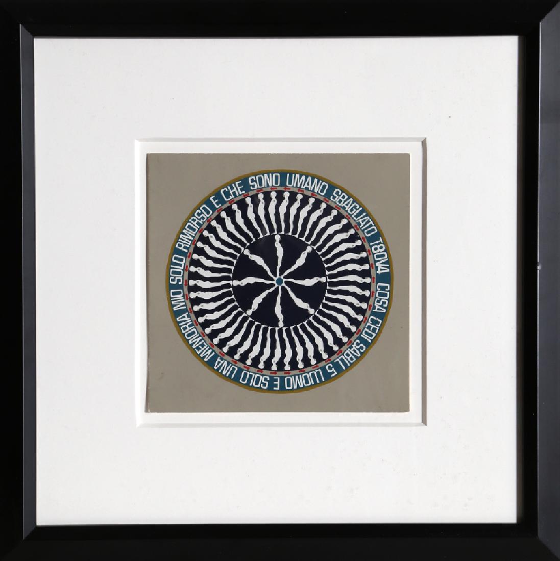 Ernest Tino Trova, Falling Man from Banner, Silkscreen: Artist: Ernest Tino Trova, American (1927 - 2009) Title: Falling Man from Banner Year: 1968 Medium: Silkscreen on Card Stock Size: 7 x 7 in. (17.78 x 17.78 cm) Frame Size: 15 x 15 inches