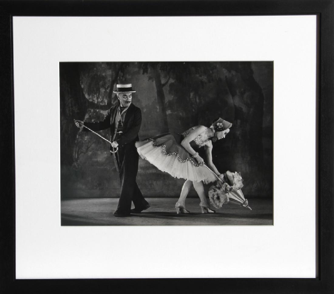 W. Eugene Smith, Limelight - Charlie Chaplin and Claire: Artist: W. Eugene Smith, American (1918 - 1978) Title: Limelight - Charlie Chaplin and Claire Bloom Medium: Gelatin Silver Print Size: 10 x 13 in. (25.4 x 33.02 cm) Frame Size: 18.5 x 21 inches