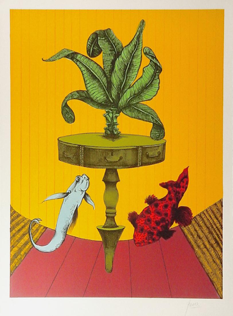 Peter Paone, Fish at Home, Lithograph (1 of 1)