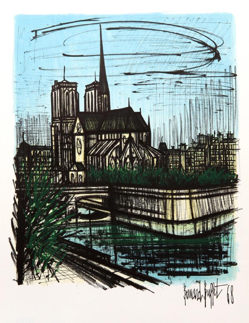 Bernard Buffet, Notre Dame, Lithograph (1 of 1)