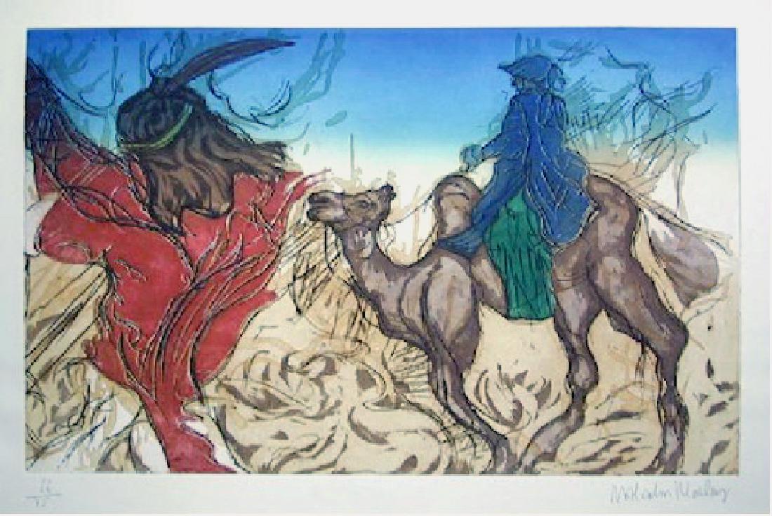 Malcolm Morley, Fallacies of Enoch 1, Aquatint Etching: Artist: Malcolm Morley, British (1931 - 2018) Title: Fallacies of Enoch 1 Year: 1983-84 Medium: Aquatint Etching, signed and numbered in pencil Edition: 75 Size: 20.5 in. x 30.75 in. (52.07 cm x 78.11