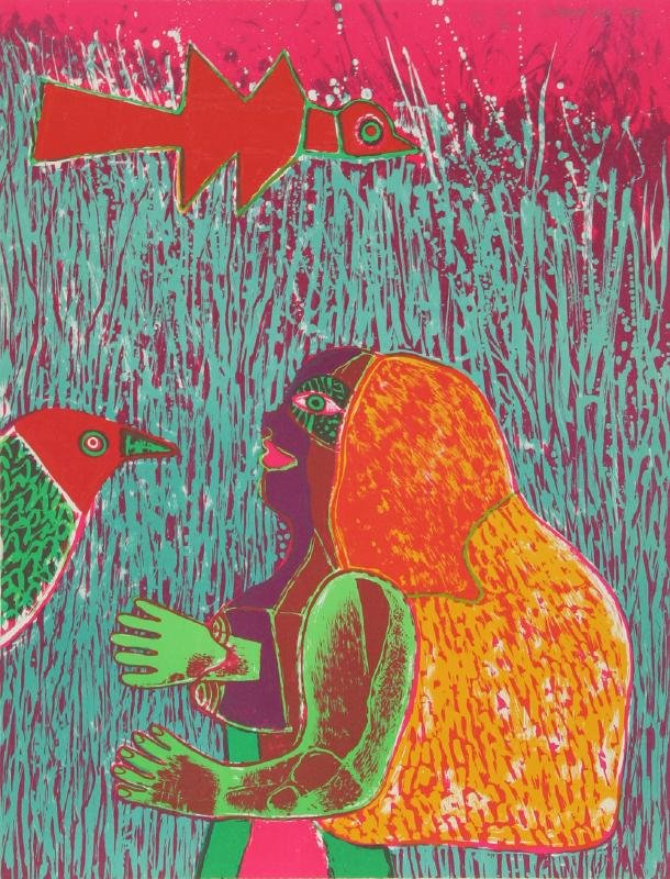 Corneille, La grande champ d'Herbe, Lithograph (1 of 1)