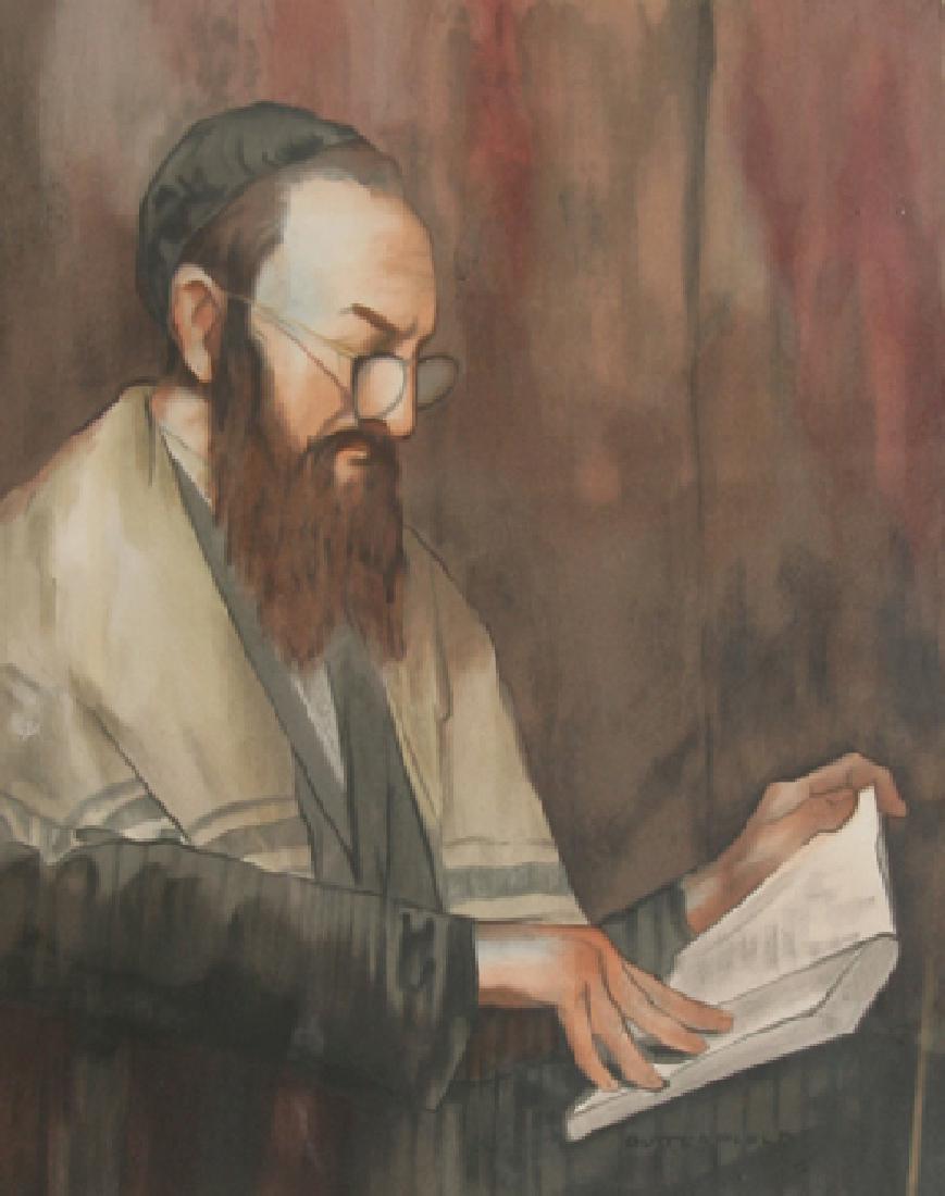 Butterfield, Portrait of a Rabbi, Lithograph (1 of 1)