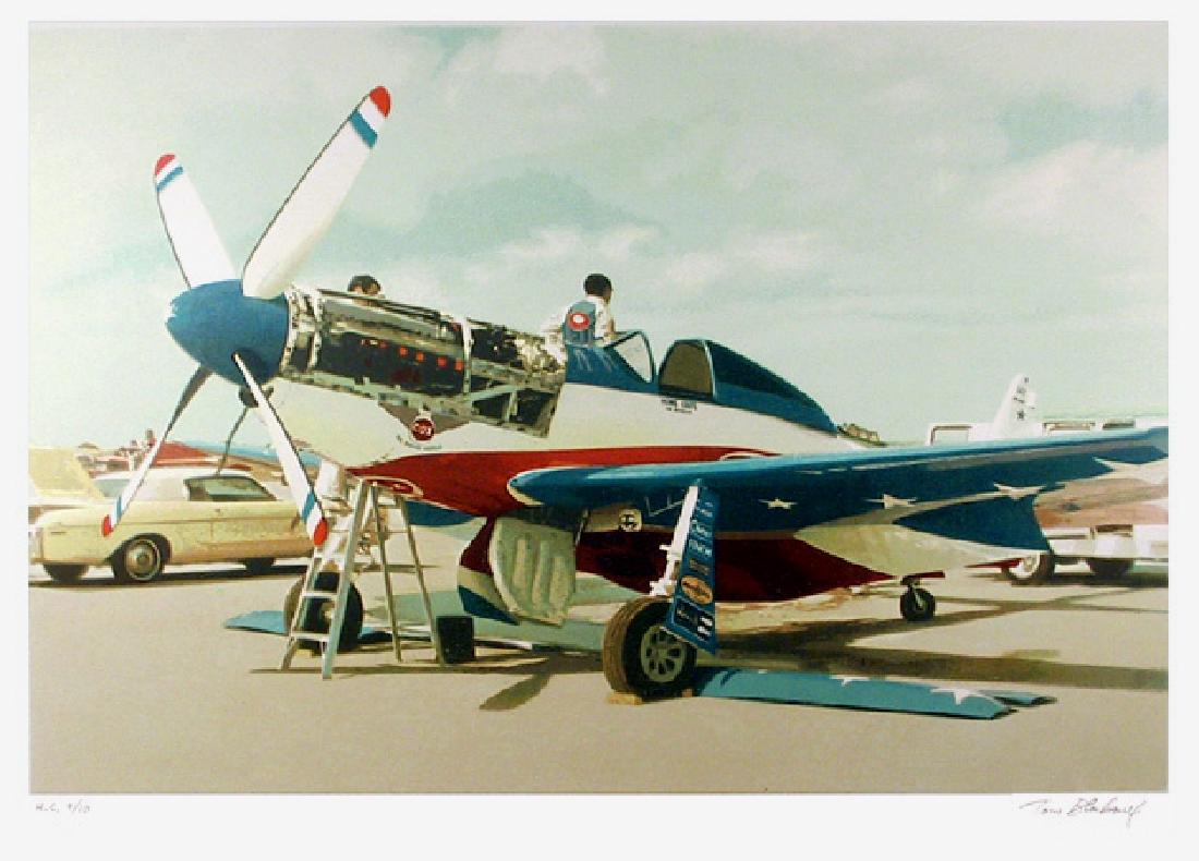 Tom Blackwell, Red, White & Blue Mustang, Serigraph (1 of 1)