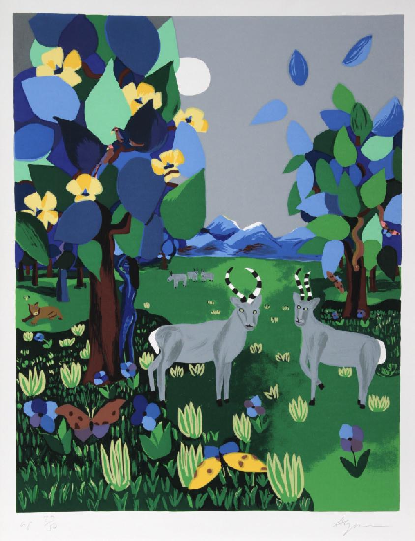 Aymon de Roussy de Sales, Garden of Eden, Serigraph (1 of 1)