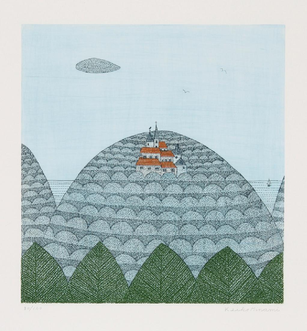 Keiko Minami, Castle, Aquatint Etching (1 of 1)