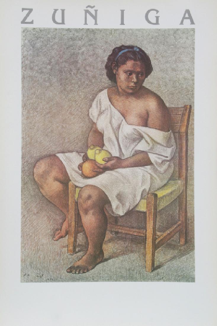 Francisco Zuniga, Woman with Lemons, Poster: Artist: Francisco Zuniga, Mexican (1912 - 1998) Title: Woman with Lemons Year: 1982 Medium: Poster Size: 34 in. x 27 in. (86.36 cm x 68.58 cm)