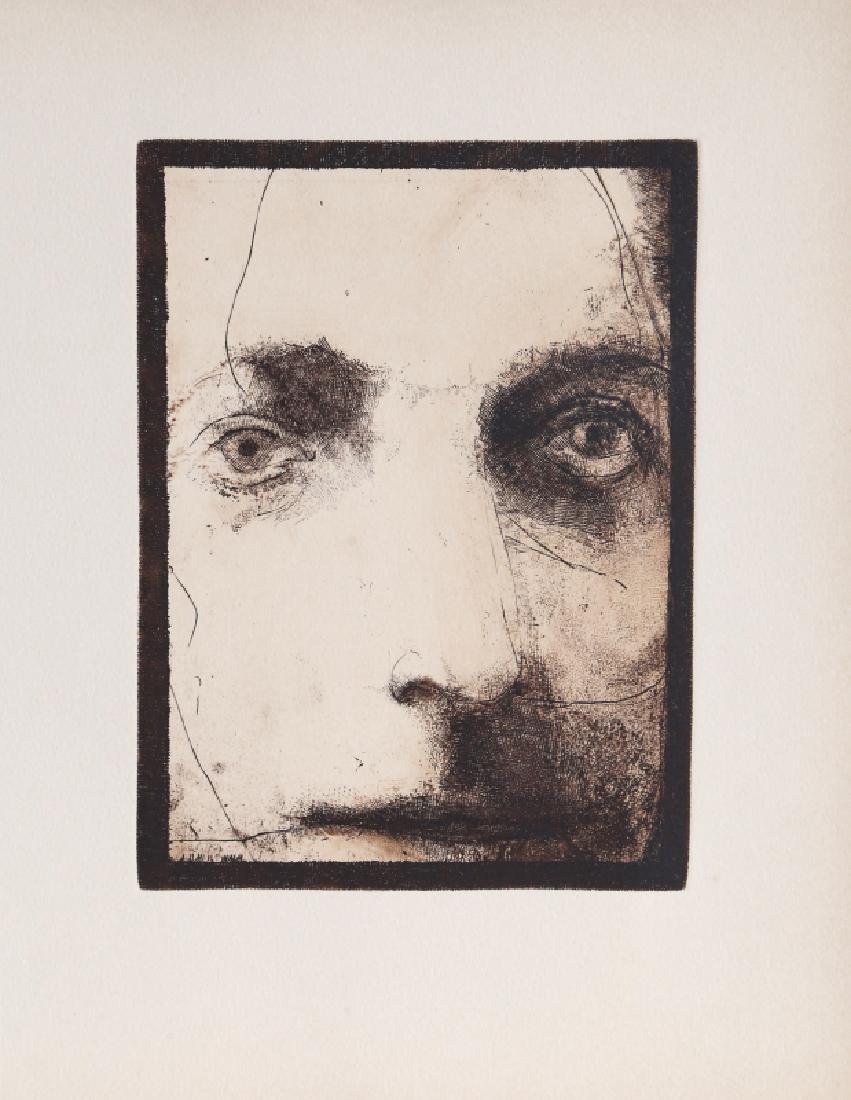 Leonard Baskin, Face (8), Etching (1 of 1)