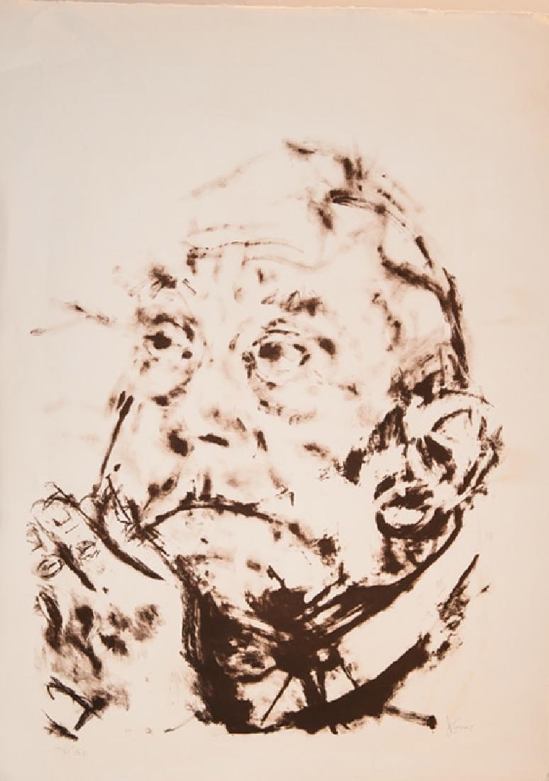 Jack Levine, Requiem, Lithograph: Artist: Jack Levine, American (1915 - 2010) Title: Requiem Year: 1979 Medium: Lithograph, signed and numbered in pencil Edition: 75/150 Image Size: 34 x 25 inches Size: 41.5 x 29.5 in. (105.41 x 74.93