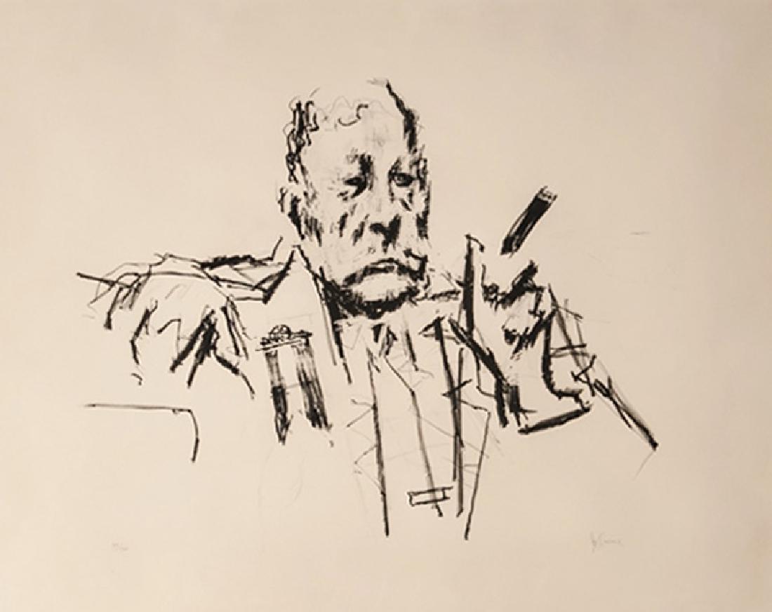 Jack Levine, Texas Delegate, Lithograph: Artist: Jack Levine, American (1915 - 2010) Title: Texas Delegate Year: 1970 Medium: Lithograph, signed and numbered in pencil Edition: 120 Image Size: 16 x 19.5 inches Size: 21 x 26 in. (53.34 x 66.0