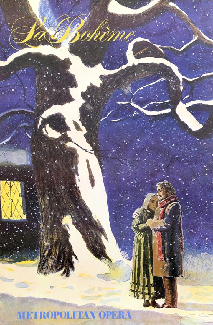 Jamie Wyeth, La Boheme (Metropolitan Opera), Poster on (1 of 1)