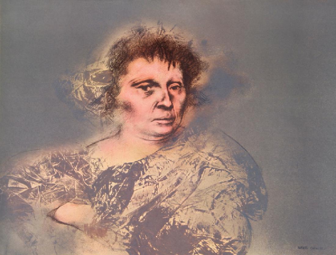 Rafael Coronel, Portrait XIII from Galeria de Arte: Artist: Rafael Coronel, Mexican (1931 - ) Title: Portrait XIII from Galeria de Arte Misrachi Portfolio Year: 1978 Medium: Offset Lithograph, signed in the plate Edition: 2000 Size: 19 x 24.5 in. (48.2