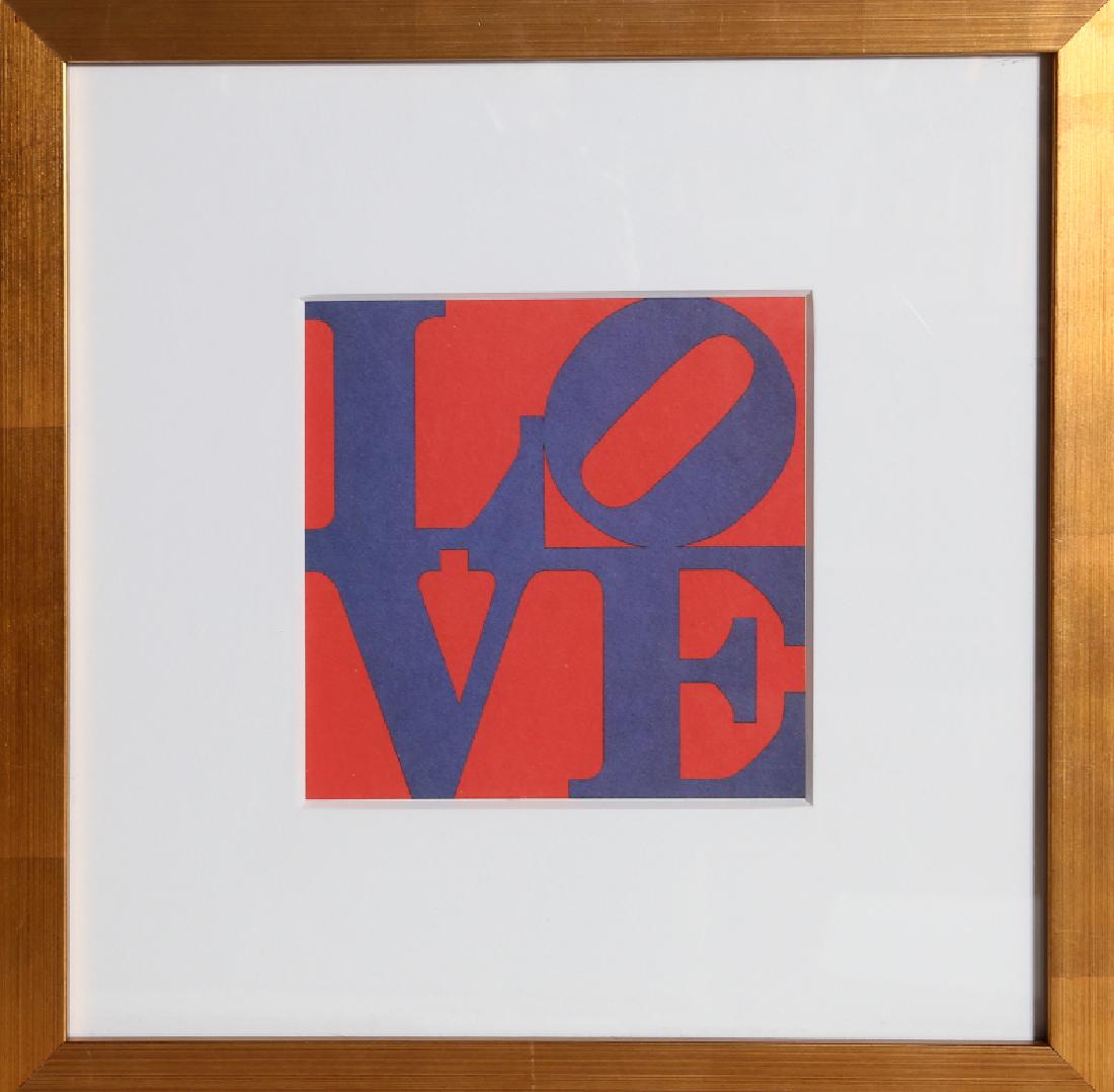 Robert Indiana, Love, Print: Artist: Robert Indiana, American (1928 - 2018) Title: Love Year: 1991 Medium: Offset Lithograph Size: 7 x 7 in. (17.78 x 17.78 cm) Frame Size: 16 x 16 inches