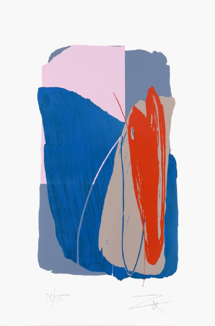 Larry Zox, Untitled 4, Serigraph: Artist: Larry Zox, American (1937 - 2006) Title: Untitled 4 Year: circa 1980 Medium: Serigraph, signed and numbered in pencil Edition: 175 Image Size: 30.5 x 19 inches Size: 42 x 30 in. (106.68 x 76.2