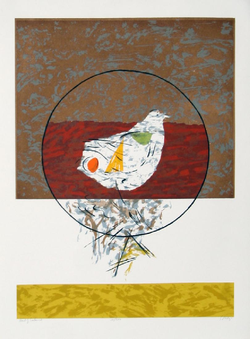 Seong Moy, Bird of Silence, Serigraph: Artist: Seong Moy, Chinese/American (1921 - 2013) Title: Bird of Silence Year: 1982 Medium: Serigraph, signed and titled in pencil Edition: 300 Size: 30 in. x 22 in. (76.2 cm x 55.88 cm)