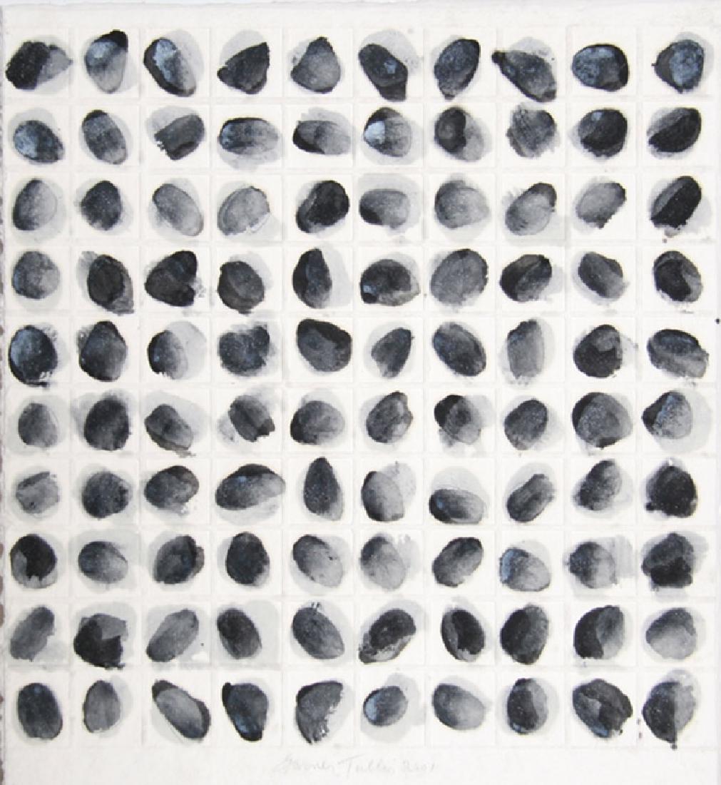 Garner Tullis, Abstract Encaustic Painting on Hand-made: Artist: Garner Tullis, American (1939 - ) Title: Untitled Year: 2001 Medium: Encaustic Painting on Hand-made Paper, signed l.c. Size: 17 in. x 15 in. (43.18 cm x 38.1 cm)