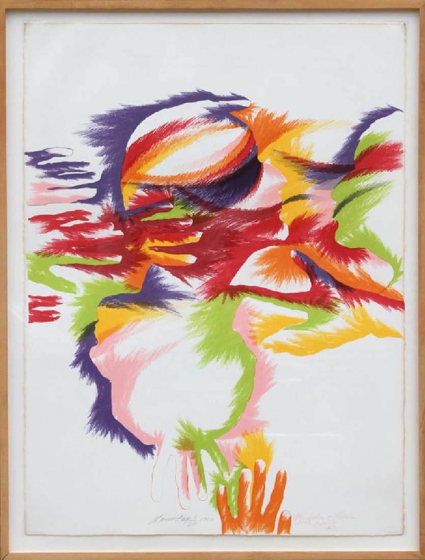 Marisol Escobar, Budding, Lithograph: Artist: Marisol Escobar, French/Venezuelan (1930 - 2016) Title: Budding Year: 1980 Medium: Lithograph, signed and numbered in pencil Edition: AP 1/20 Size: 30 in. x 22 in. (76.2 cm x 55.88 cm) Frame S