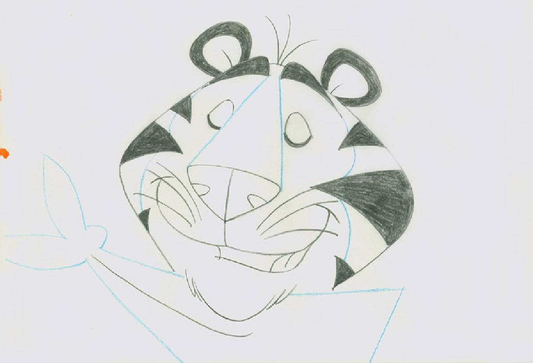 Martin Provenson, Tony the Tiger - 3, Pencil Drawing: Artist: Martin Provenson, American (1916 - 1987) Title: Tony the Tiger - 3 Year: circa 1965 Medium: Pencil on Paper Size: 10.5 in. x 12.5 in. (26.67 cm x 31.75 cm)