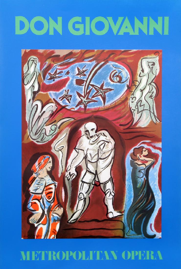 Andre Masson, Don Giovanni (Metropolitan Opera), Poster: Artist: Andre Masson, French (1896 - 1987) Title: Don Giovanni (Metropolitan Opera) Year: circa 1977 Medium: Poster Size: 36 in. x 24 in. (91.44 cm x 60.96 cm)