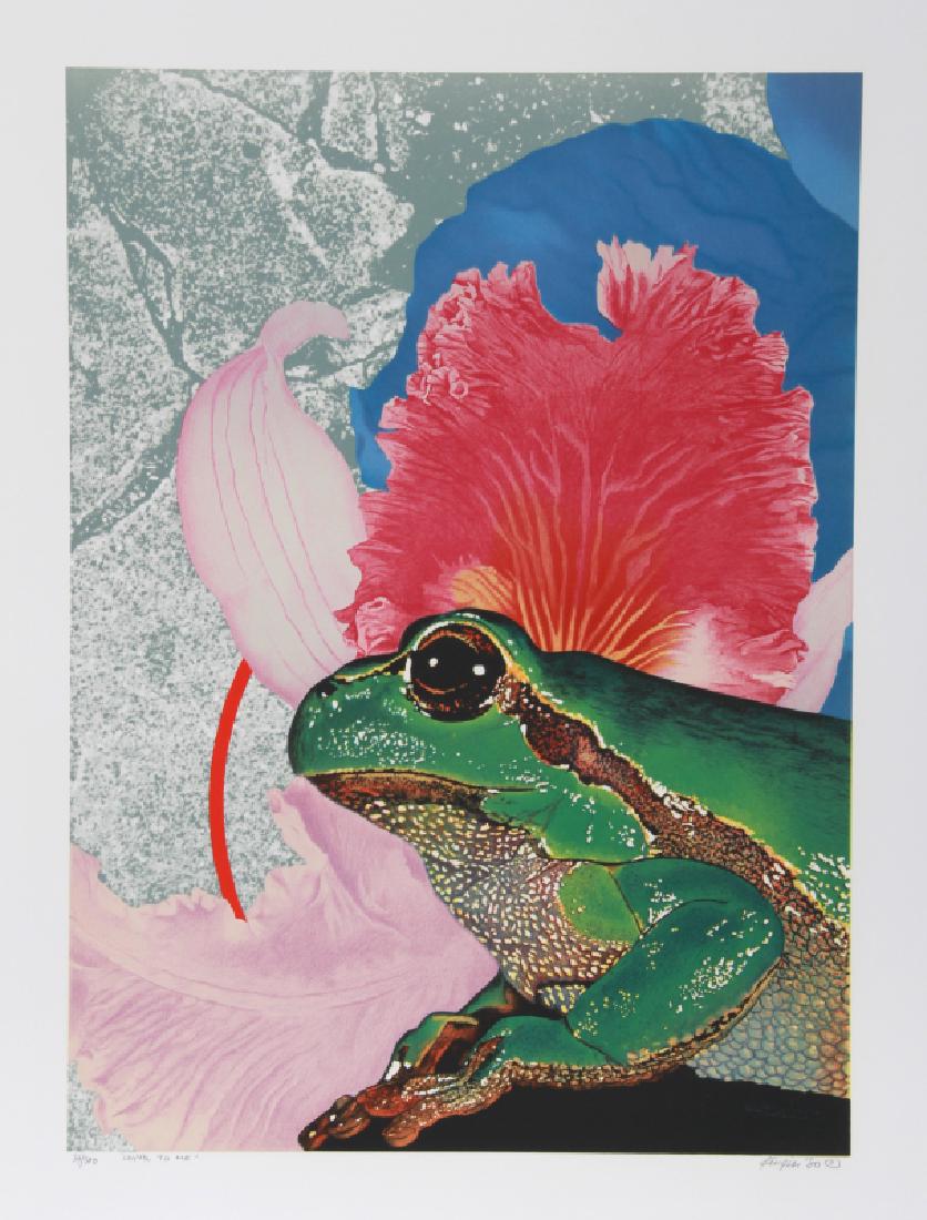 Michael Knigin, Loyal to Me, Serigraph: Artist: Michael Knigin, American (1942 - 2011) Title: Loyal to Me Year: 1980 Medium: Serigraph, signed and numbered in pencil Edition: 300 Image Size: 26.5 x 19 inches Size: 30.5 in. x 23 in. (77.47 c