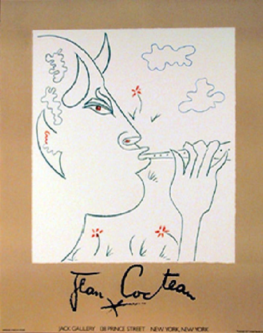 Jean Cocteau, Jack Gallery (Faun), Lithograph Poster: Artist: Jean Cocteau, French (1889 - 1963) Title: Jack Gallery (Faun) Year: 1977 Medium: Lithograph Poster Size: 28 in. x 22 in. (71.12 cm x 55.88 cm)