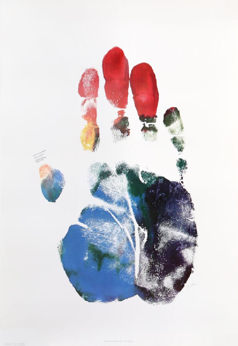 Arthur Boden, Hand Portrait (poster), Lithograph Poster: Artist: Arthur Boden, American Title: Hand Portrait (poster) Year: circa 1975 Medium: Lithograph Poster, Signed in pencil Size: 35.5 in. x 24.5 in. (90.17 cm x 62.23 cm)