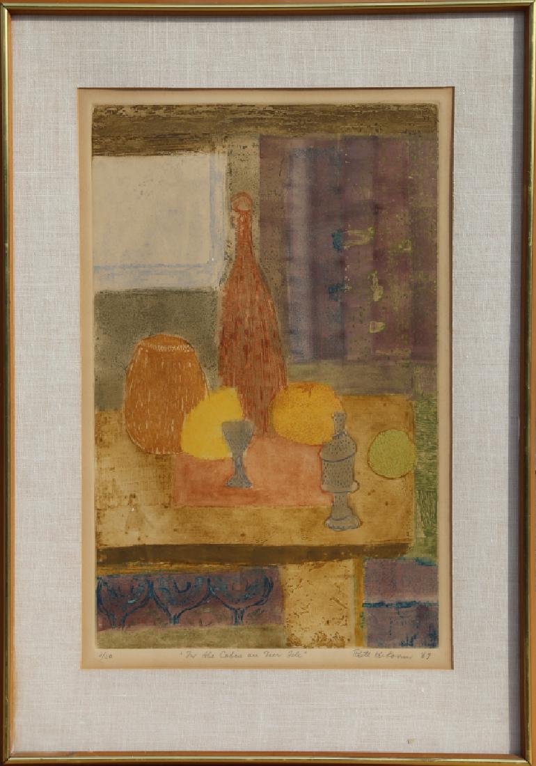 Ruth Kerkovius, In the Cabin at Deer Isle, Aquatint: Artist: Ruth Kerkovius, Latvian/American (1921 - 2007) Title: In the Cabin at Deer Isle Year: 1969 Medium: Etching with Aquatint, signed and numbered in pencil Edition: 2/30 Image Size: 23 x 14.5 inch