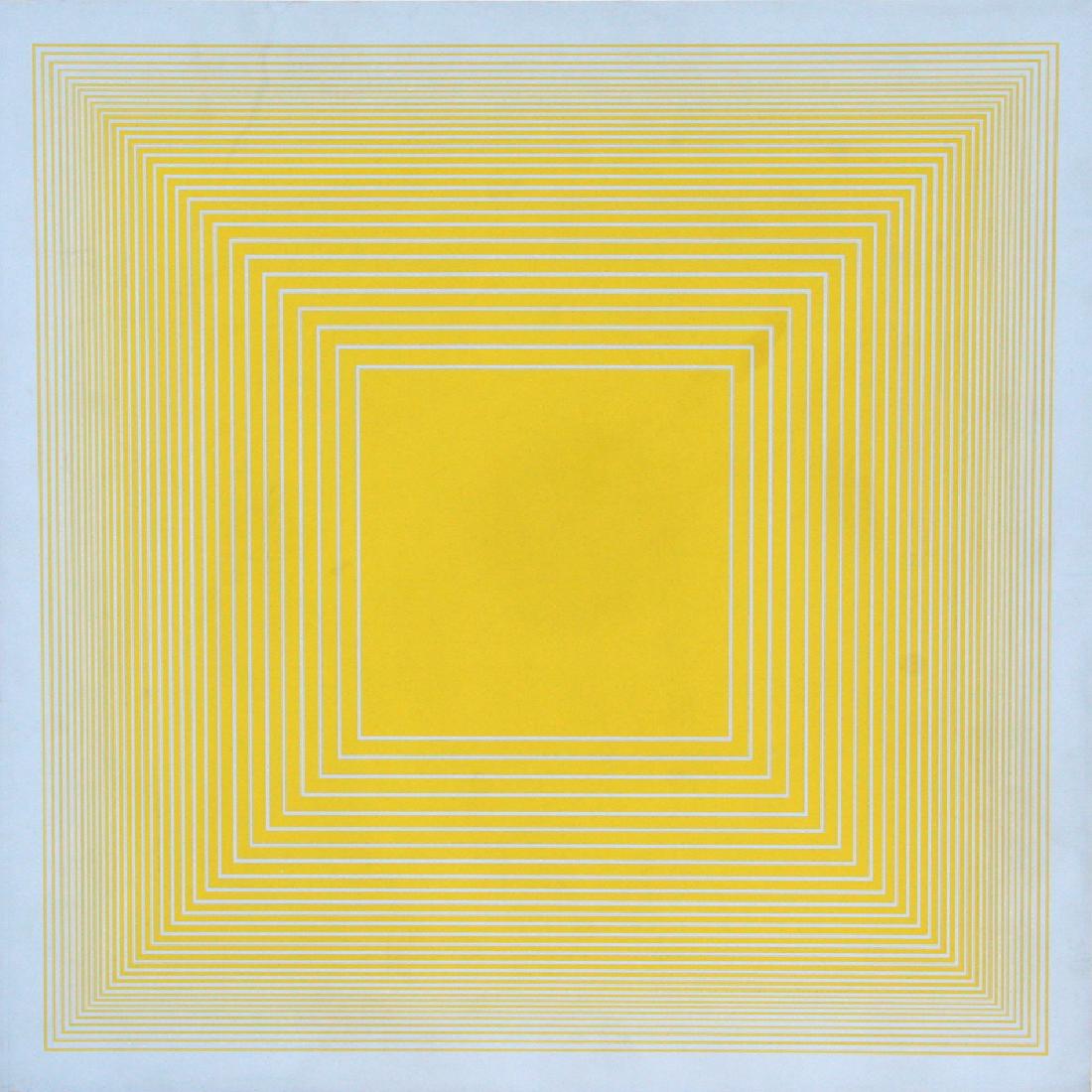 Richard Anuszkiewicz, Yellow on Blue Square, Silkscreen (1 of 1)