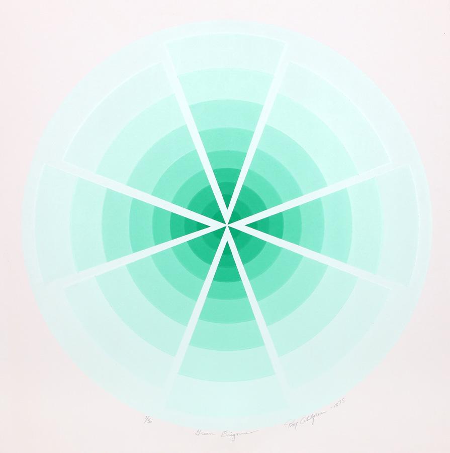 Roy Ahlgren, Green Enigma, Serigraph (1 of 1)
