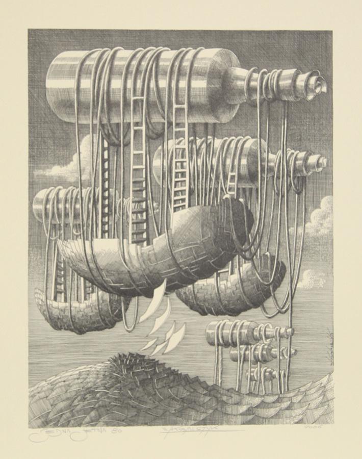 Wojtek Kowalczyk, Message in a Bottle, Lithograph (1 of 1)