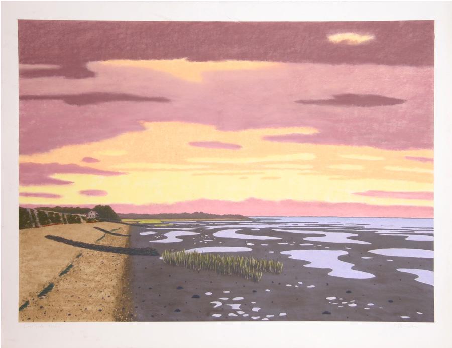 Bill Sullivan, Low Tide 9, Hand Colored Lithograph (1 of 1)
