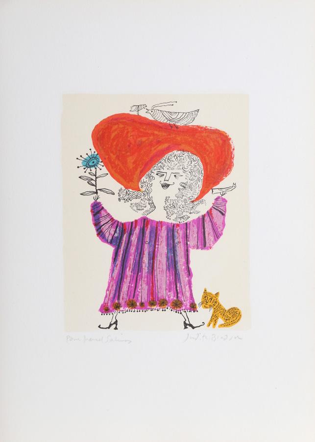 Judith Bledsoe, Petite Portrait - Big Red Hat, (1 of 2)