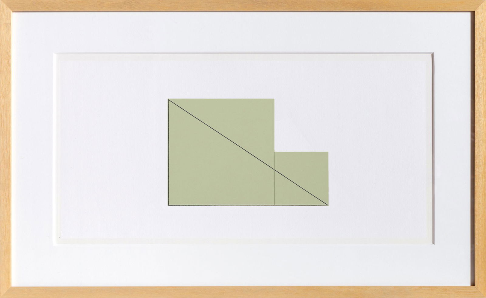 Robert Mangold, Untitled (Green), Screenprint: Artist: Robert Mangold, American (1937 - ) Title: Untitled (Green) Portfolio: Book of Silk Screen Prints: Multiple Panel Paintings 1973-1976 Year: 1988 Medium: Screenprint on Wove Paper Edition: 300 I