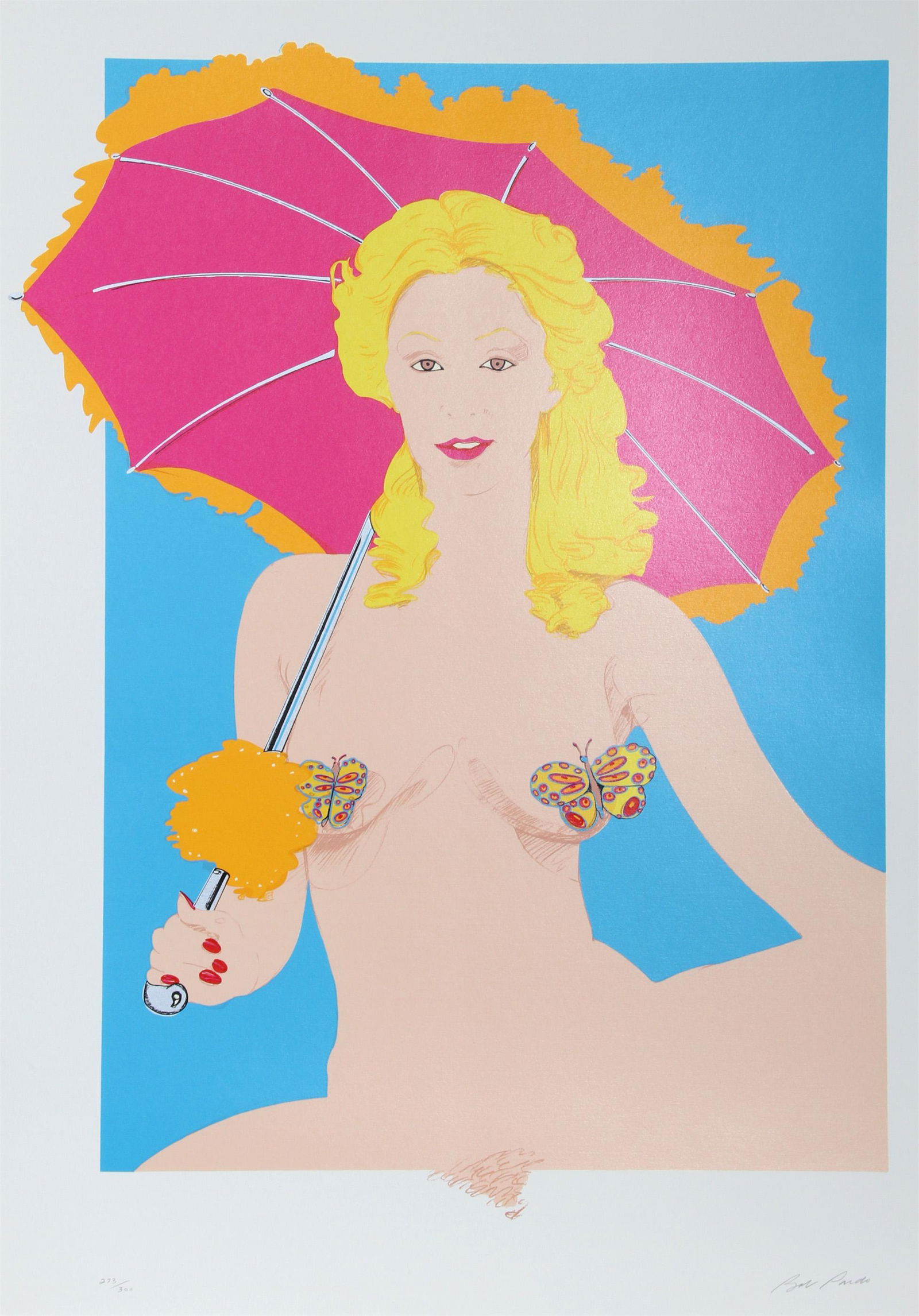 Bob Pardo, Blonde with Parasol, Serigraph (1 of 2)