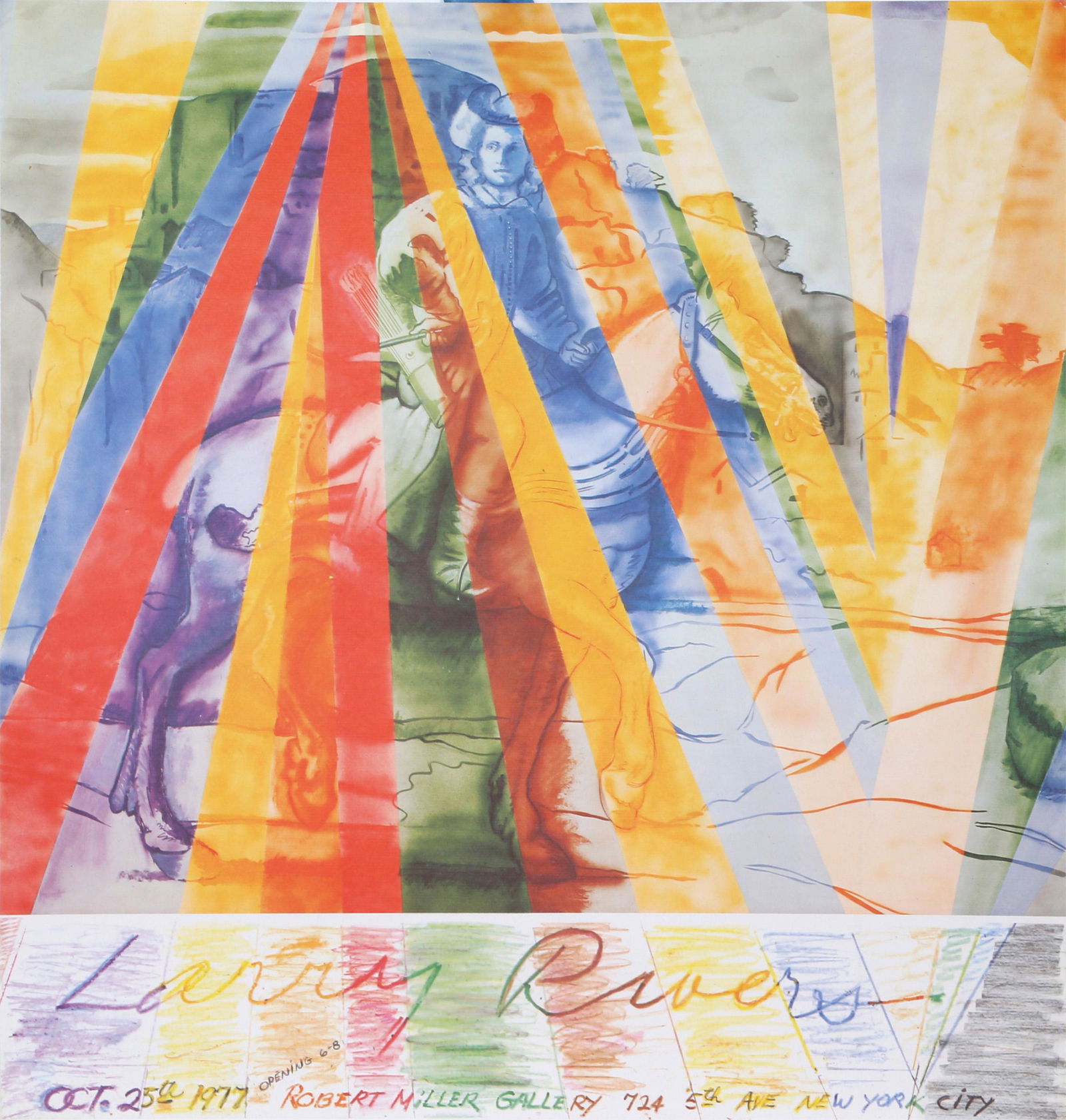 Larry Rivers, Robert Miller Gallery Exhibition, Poster (1 of 1)