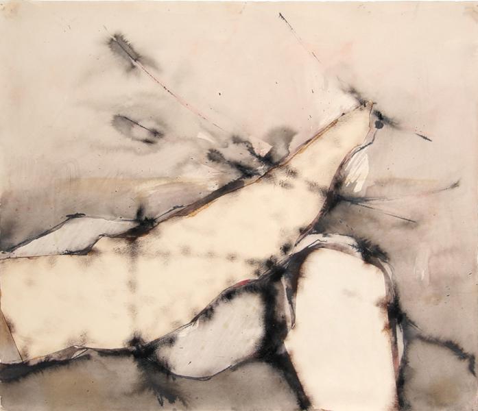 Enrique Zanartu, Untitled I, Watercolor and Collage (1 of 2)