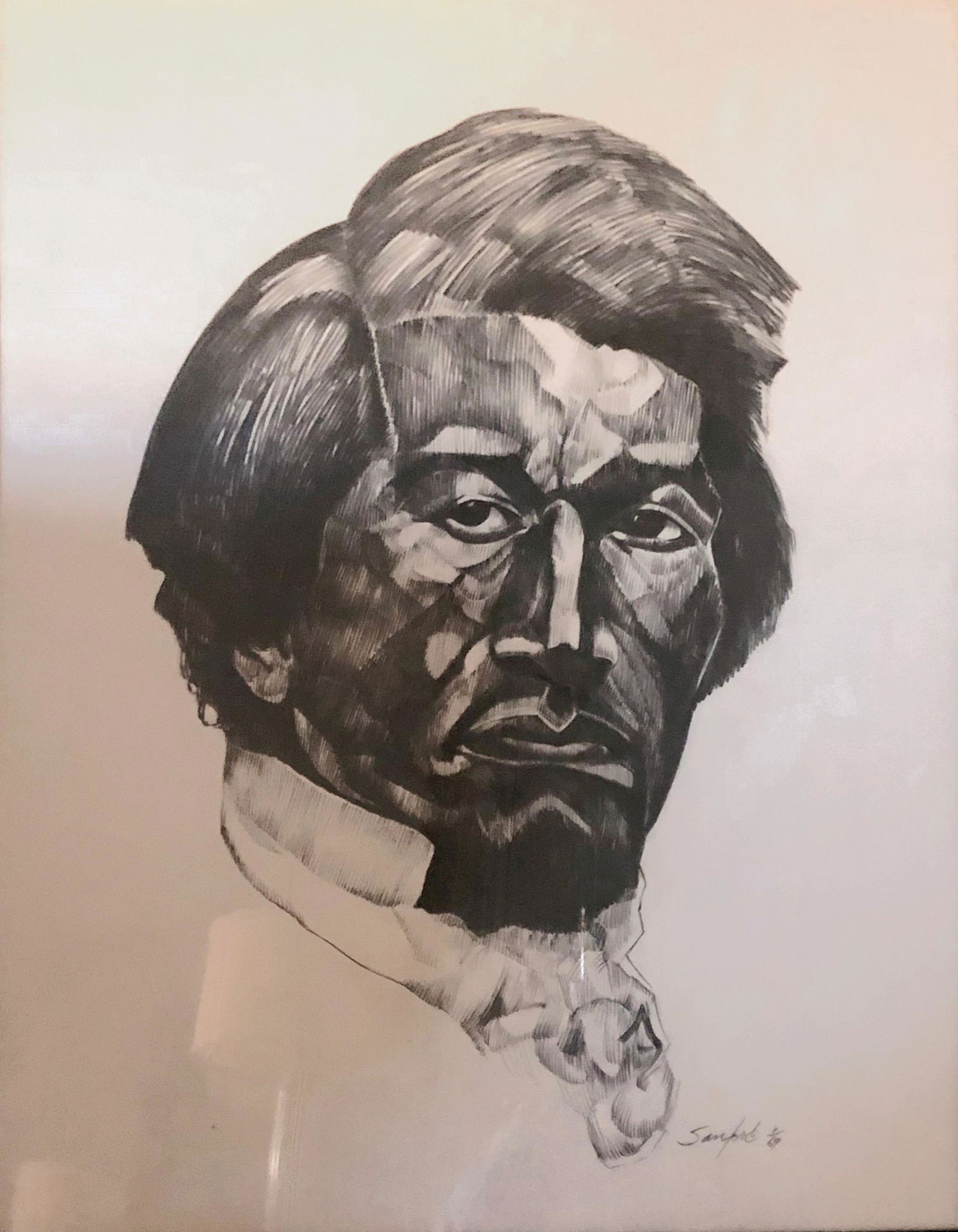 Walter Sanford, Frederick Douglass, Woodcut (1 of 1)