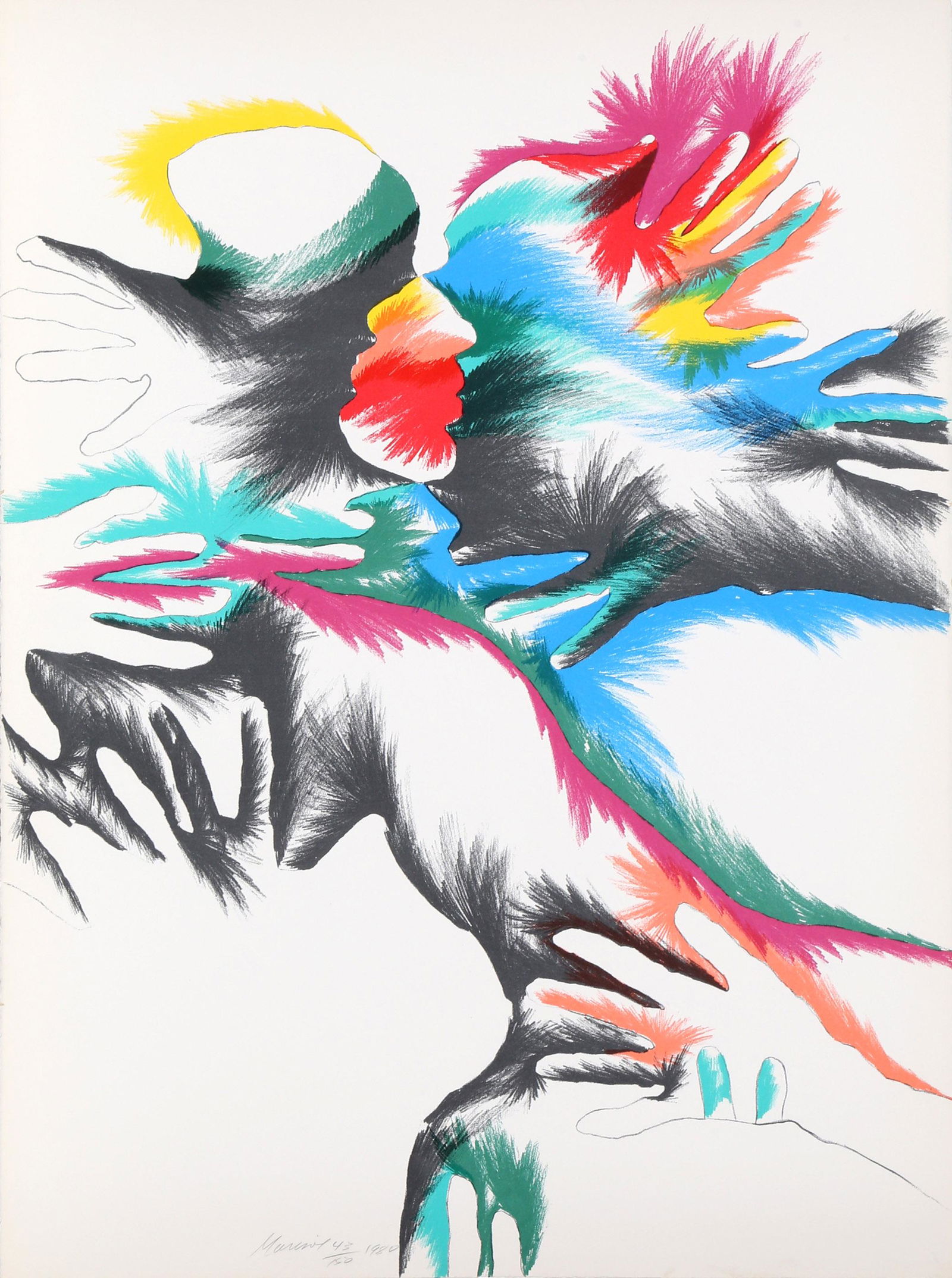 Marisol Escobar, Blackbird Love, Lithograph (1 of 2)