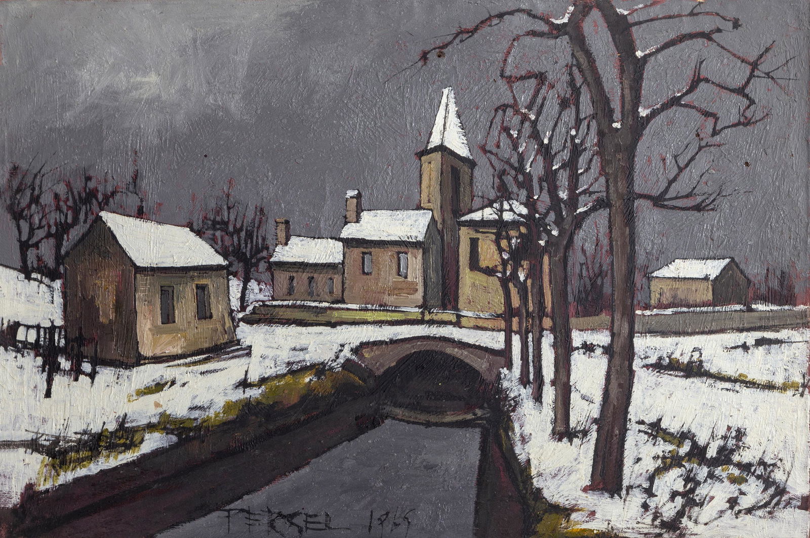 Jacques Pergel, Landscape 3, Oil Painting (1 of 4)