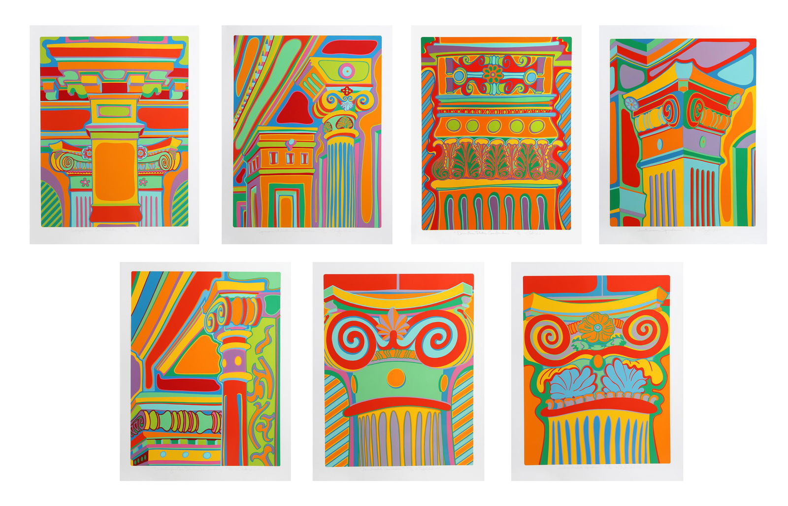 Clayton Pond, Capital Ideas Portfolio, Seven Serigraphs (1 of 10)