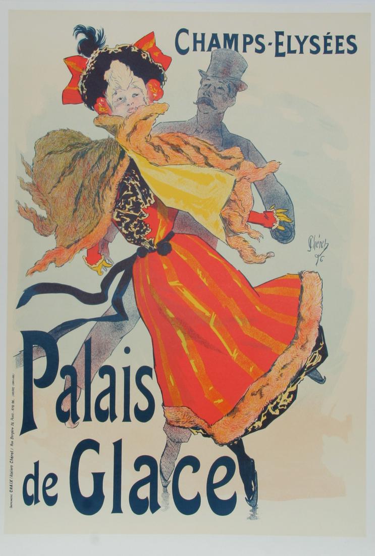 Jules Cheret, Palais de Glace, Champs-Elysses,: Artist: Jules Cheret, After, French (1836 - 1932) Title: Palais de Glace, Champs-Elysses Year: Printed 1981 Medium: Lithograph Poster Size: 37 in. x 25 in. (93.98 cm x 63.5 cm)